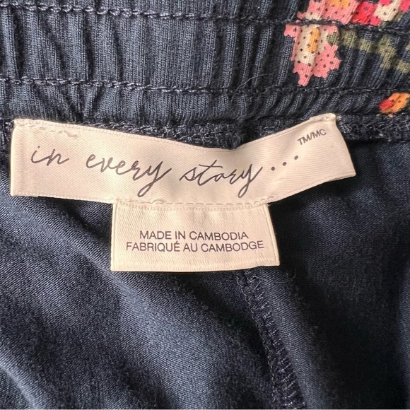 Pennington's In Every Story Blue Floral Maxi Skirt Size X - Picture 7 of 9